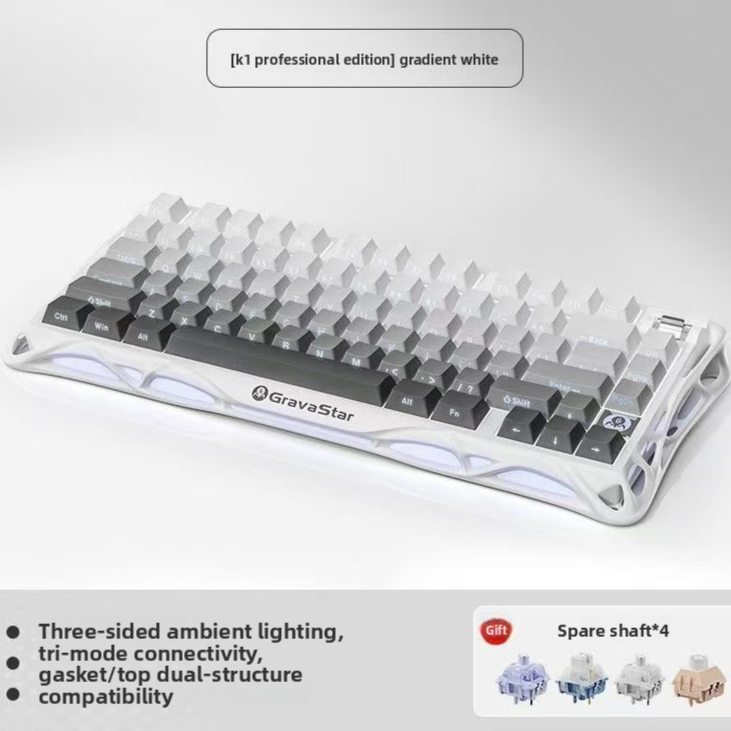 Mercury Wireless Mechanical Gaming Keyboard RGB Backlit