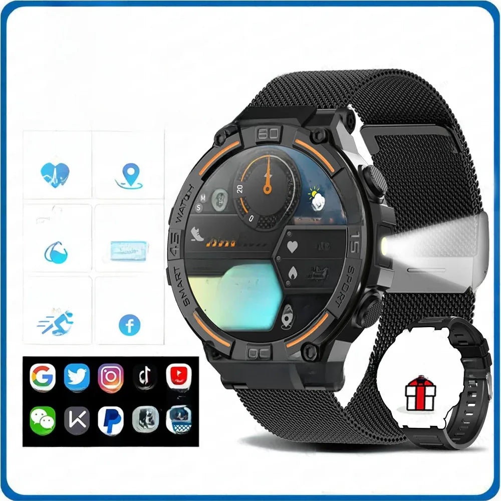 Bluetooth Smart Watch with Advanced Features and Health Tracking - ZeeTec Store