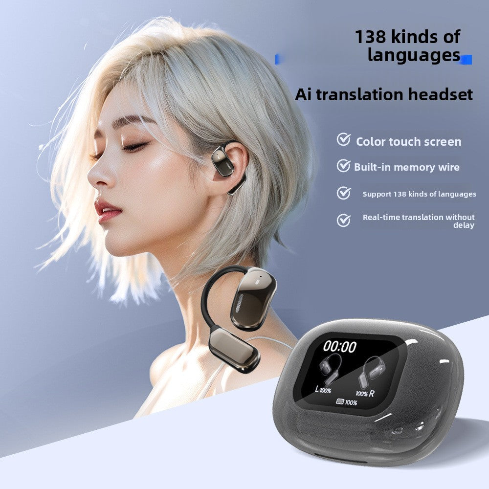 Wireless Bluetooth Over-Ear Headphone Translation AI