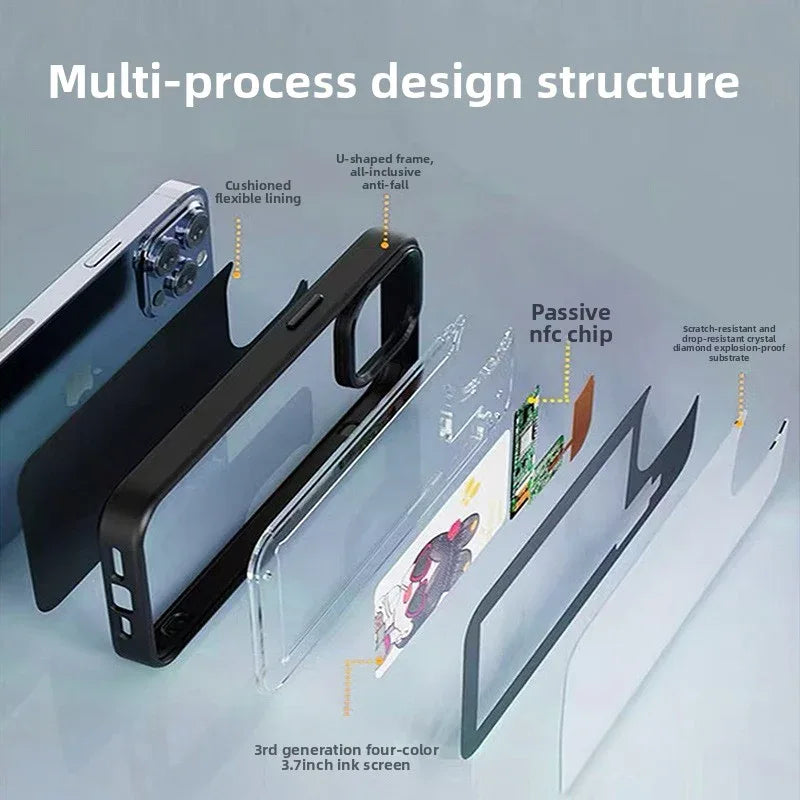 Apple Ink Screen Case - Stylish Protection for Your Phone - ZeeTec Store