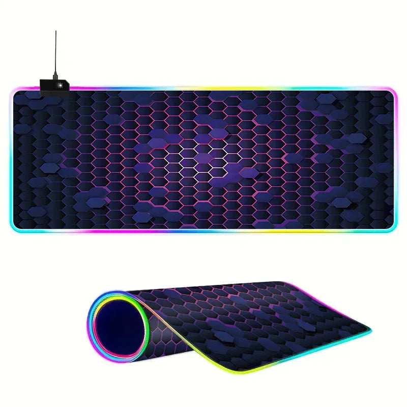 Colorful LED Mouse Pad for Enhanced Gaming Experience - Super Large Luminous Design - ZeeTec Store