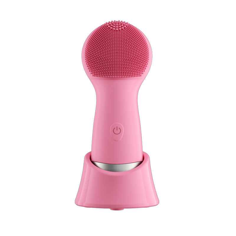 Electric Silicone Facial Cleansing Brush with Vibration