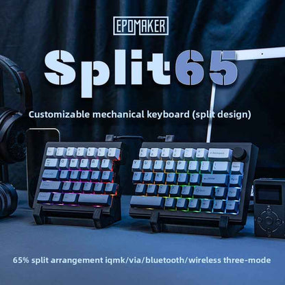 Epomaker Split65 Mechanical Keyboard Split Design Tri Mode