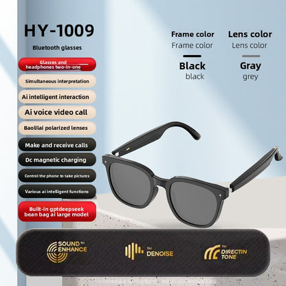 Smart AI Bluetooth Glasses with Translation and Music