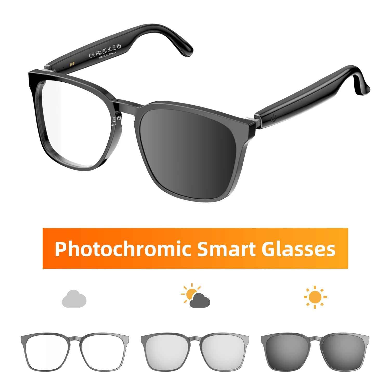 Smart Glasses Photochromic Translation AI Calls