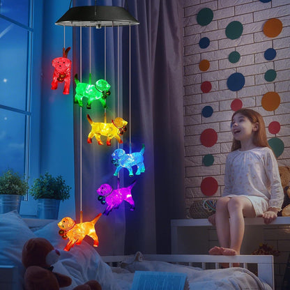 Solar garden lamp LED Lighting Wind Chine Design for Festive Season