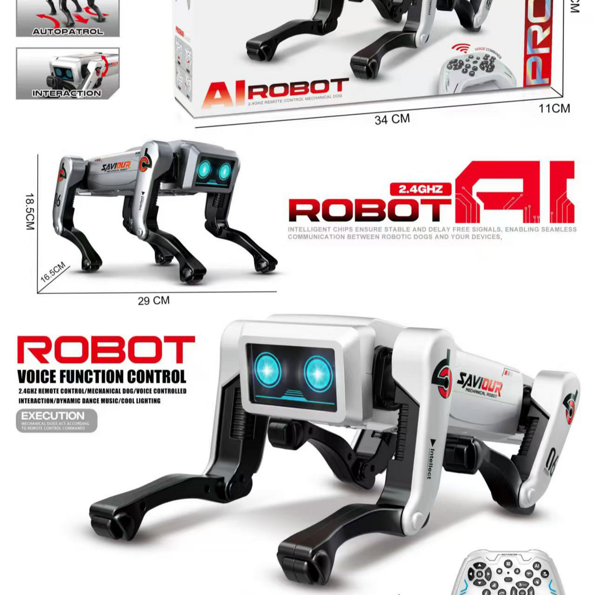 AI Intelligent Robot Dog with Voice Control - ZeeTec Store