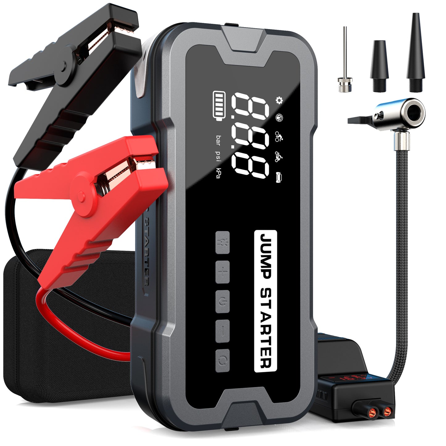 Car Emergency Starting Power Supply  Style Large-Capacity Car Air Pump Starts in One Second and Can Be Silk-Screened