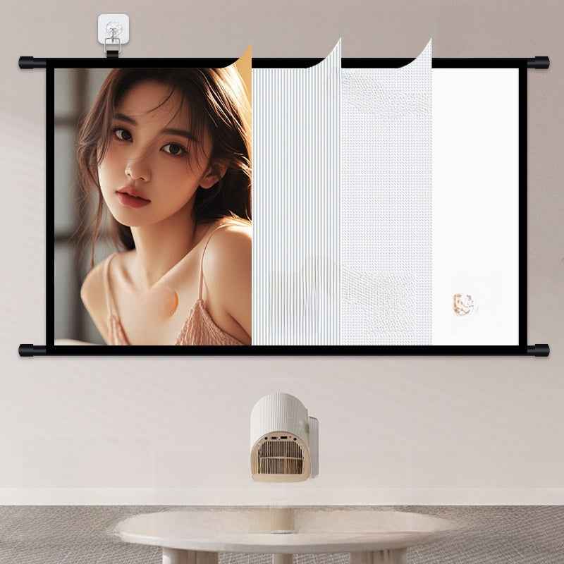 Projector Screen No Drill Universal Compatible