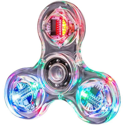 LED Crystal Fidget Spinner Stress Relief Toy