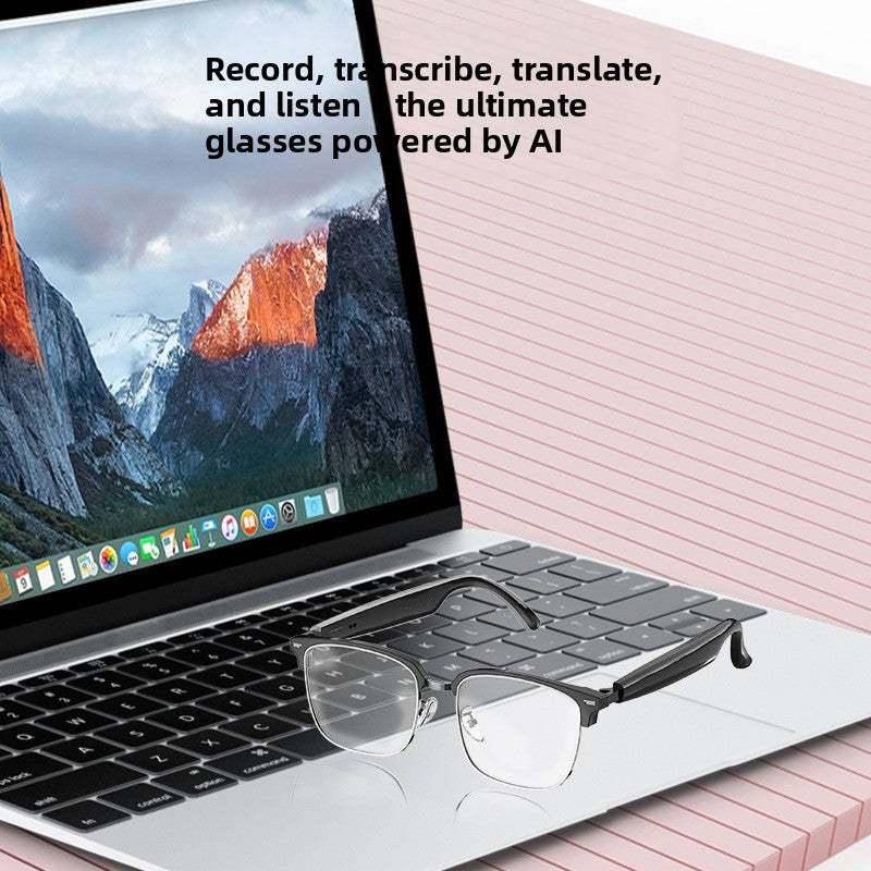 Smart AI Bluetooth Glasses with Translation and Music