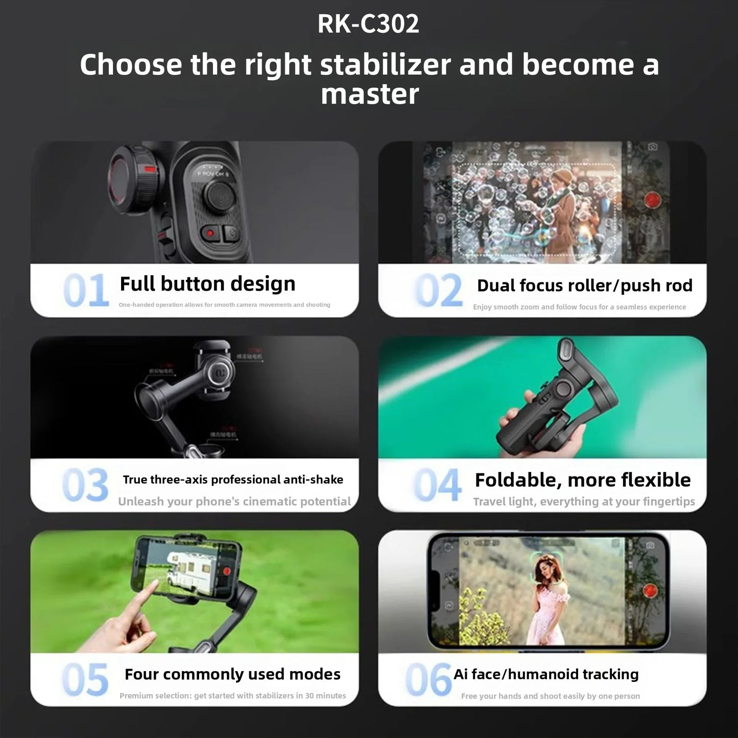 Smart Phone Stabilizer for Smooth Videos and Perfect Stabilization - ZeeTec Store