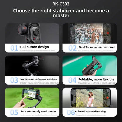 Smart Phone Stabilizer for Smooth Videos and Perfect Stabilization - ZeeTec Store