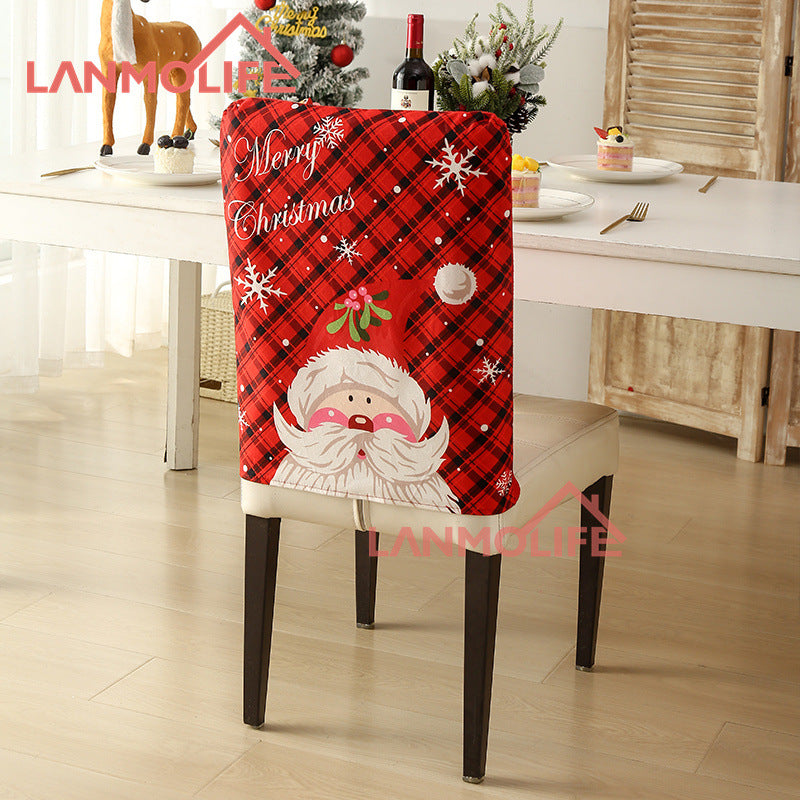 Christmas chair back cover Festive Decorative Design