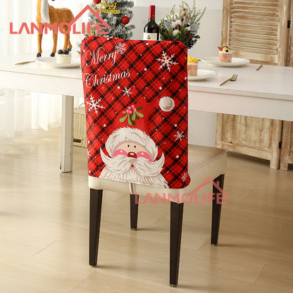 Christmas chair back cover Festive Decorative Design