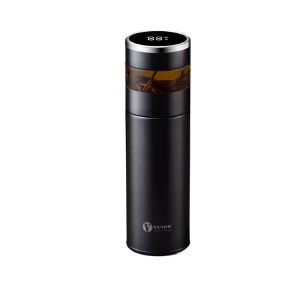 Smart Temperature Display Vacuum Insulated Cup with Tea Strainer