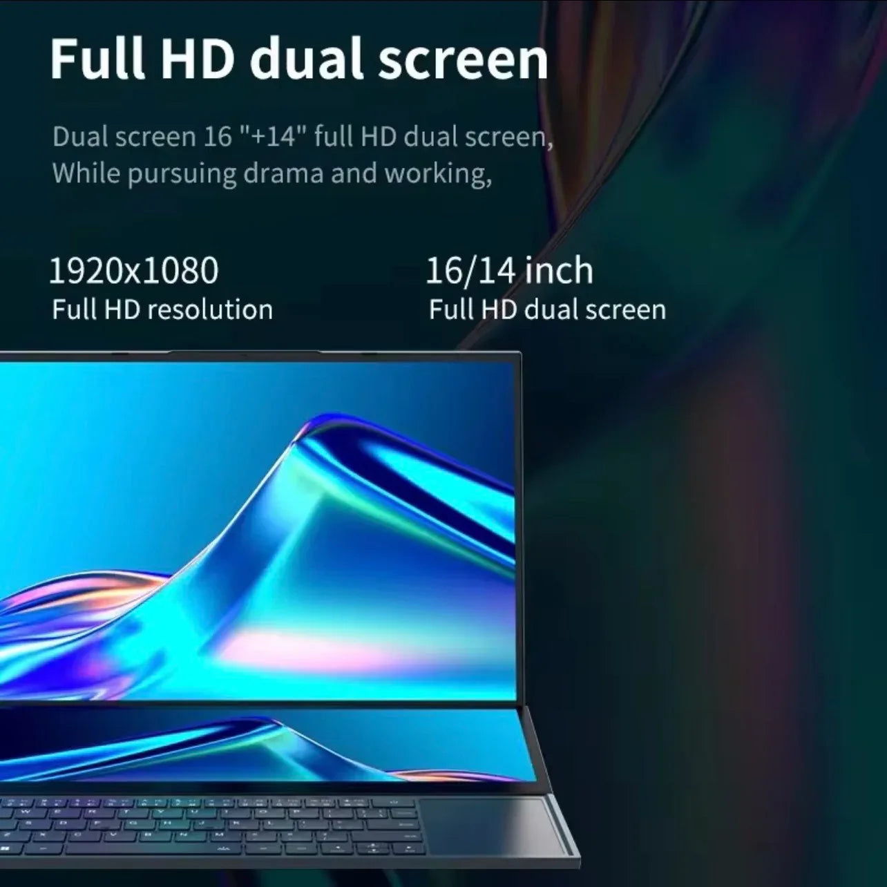 ZeeTec Dual Screen Laptop with 16" and 14" HD Screens - External GPU Deck Support - ZeeTec Store
