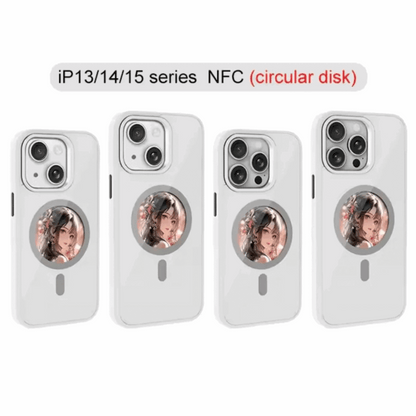 IPhone Case, DIY Custom Design – Upload any photo, NFC Smart Projection, Magnetic Charging Support - Compatible with MagSafe chargers, Premium Protection – Durable build, for iPhone 16/15/14/13 Pro Max