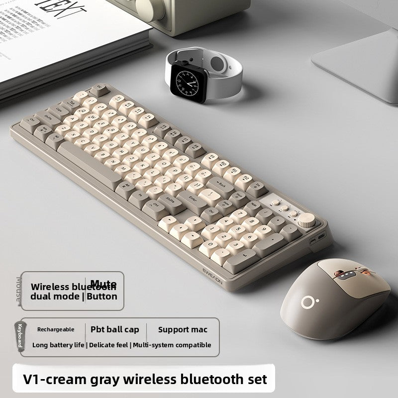 Wireless Keyboard Mouse Backlight Mechanical Feel