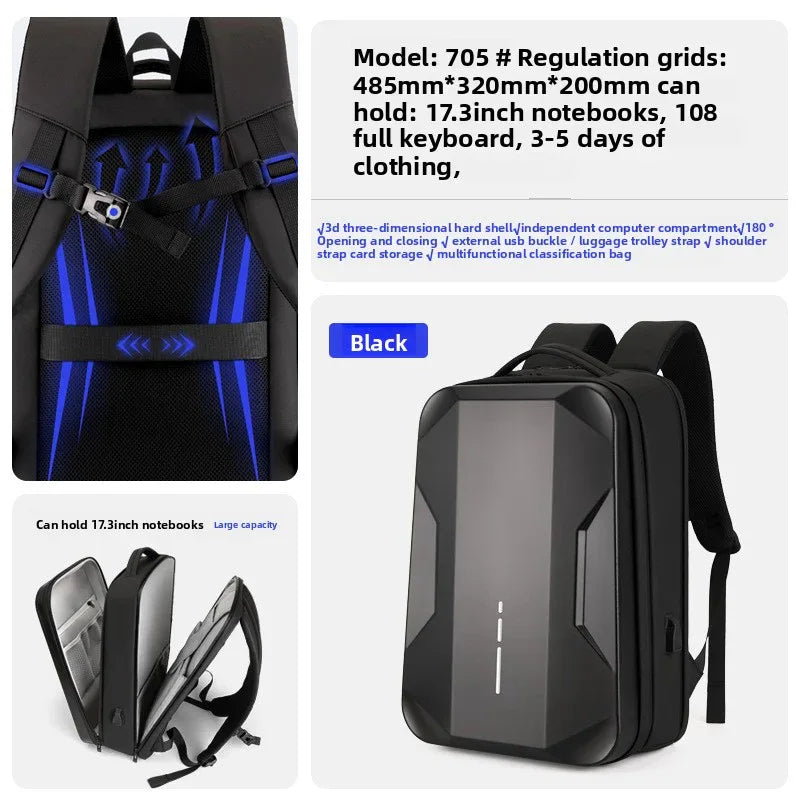 Hard Shell Laptop Backpack with Keyboard Compartment - Ultimate Protection & Organization - ZeeTec Store