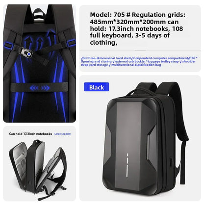 Hard Shell Laptop Backpack with Keyboard Compartment - Ultimate Protection & Organization - ZeeTec Store
