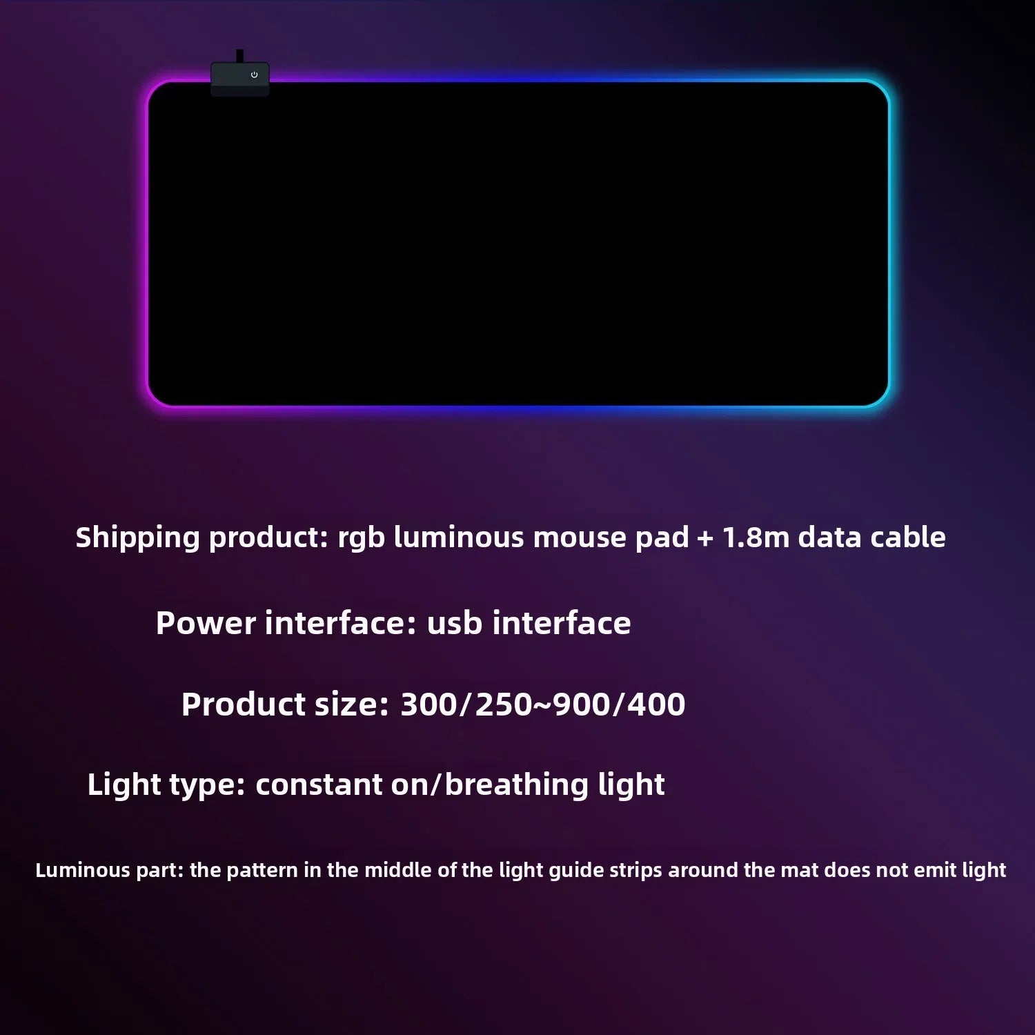 RGB Gaming Mouse Pad with LED Lighting for Enhanced Gameplay - ZeeTec Store