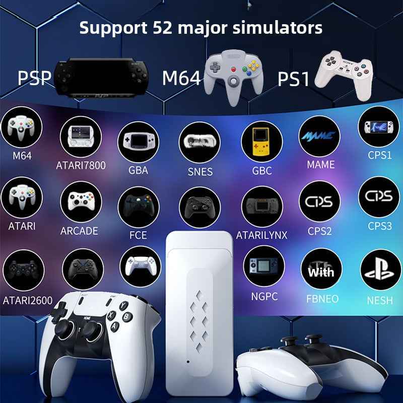 Wireless Retro Game Console with Dual Controllers Support PS1 and PS3