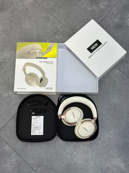 QC55 Foldable Bluetooth Headphones Foldable Design Stereo Sound