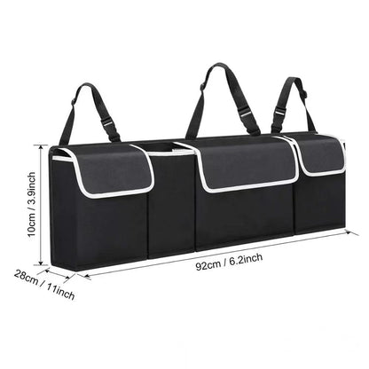 Car rear seat storage bag