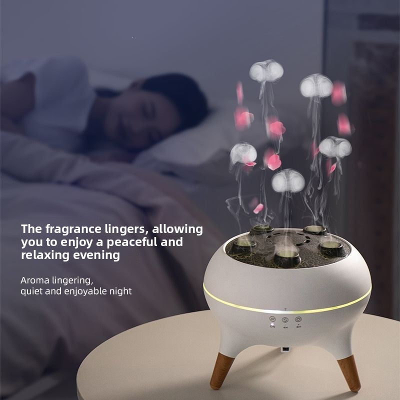 Ultrasonic Essential Oil Diffuser with Flame Effect and Color Changing Lights