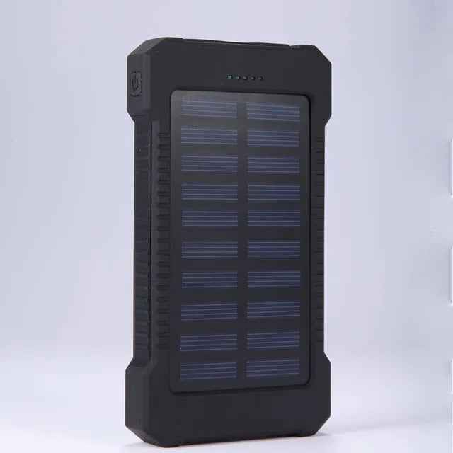 Solar Charger Power Bank with Compass and Carabiner