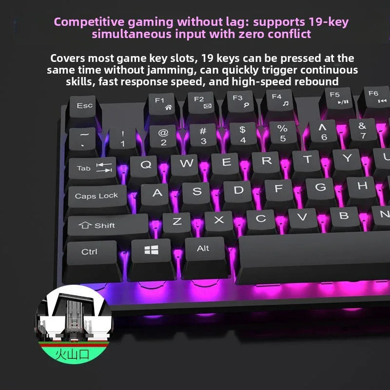 Mechanical Keyboard and Mouse Set for Enhanced Gaming Experience - ZeeTec Store