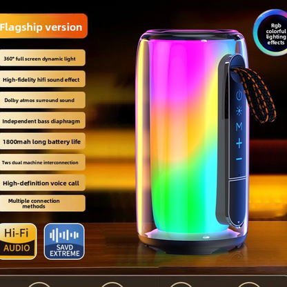 Voice of Berlin Bluetooth Speaker 15W , Colorful Wireless Speaker, High Volume Subwoofer, Portable High-Quality Computer Speaker