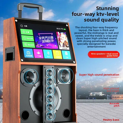 All-in-One Integrated Karaoke Microphone Speaker System - Portable with Long Lasting Battery and 200W Power - ZeeTec Store