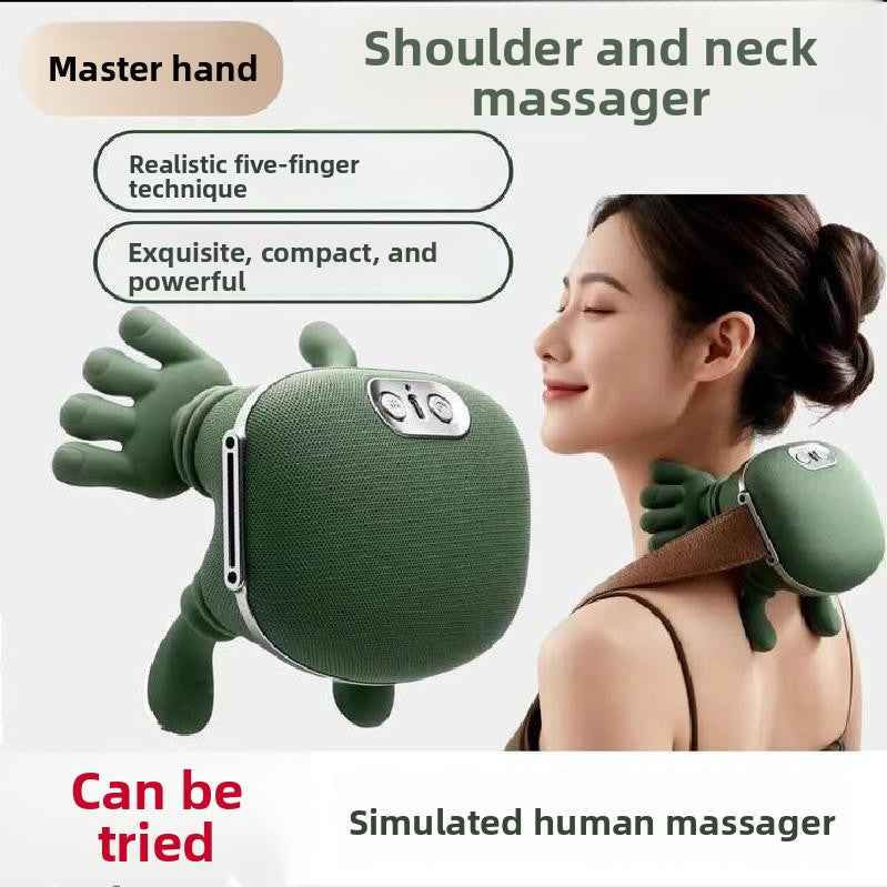 Wireless Rechargeable Massage Pillow Vibration Muscle Relief for back shoulder neck areas