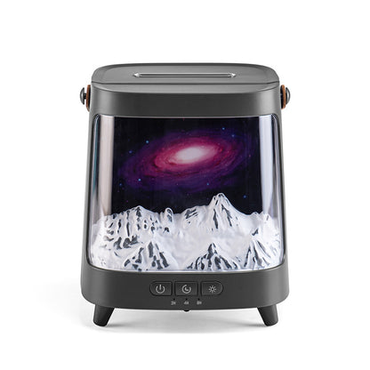 Flame Aromatherapy Humidifier with Aurora Lighting