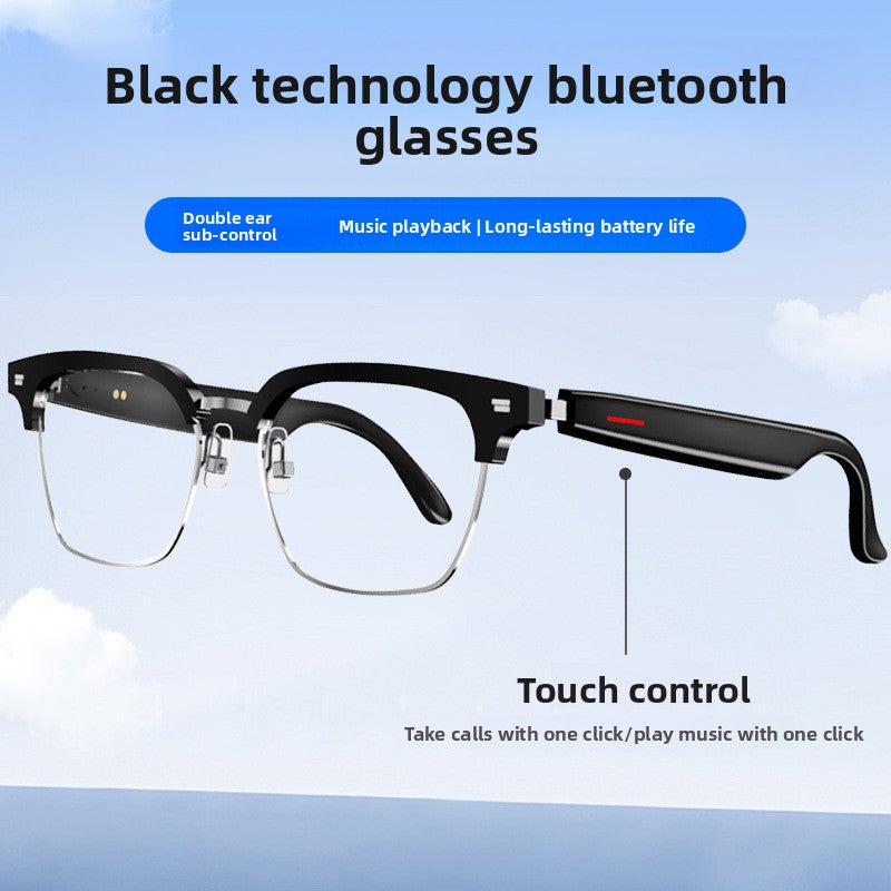 Voice Bluetooth Smart Glasses Anti-Blue Light Calls Music