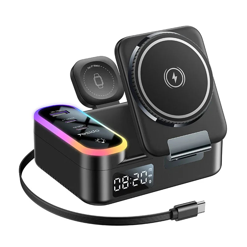 Digital Clock Wireless Charger - Magnetic and Convenient Charging Solution - ZeeTec Store
