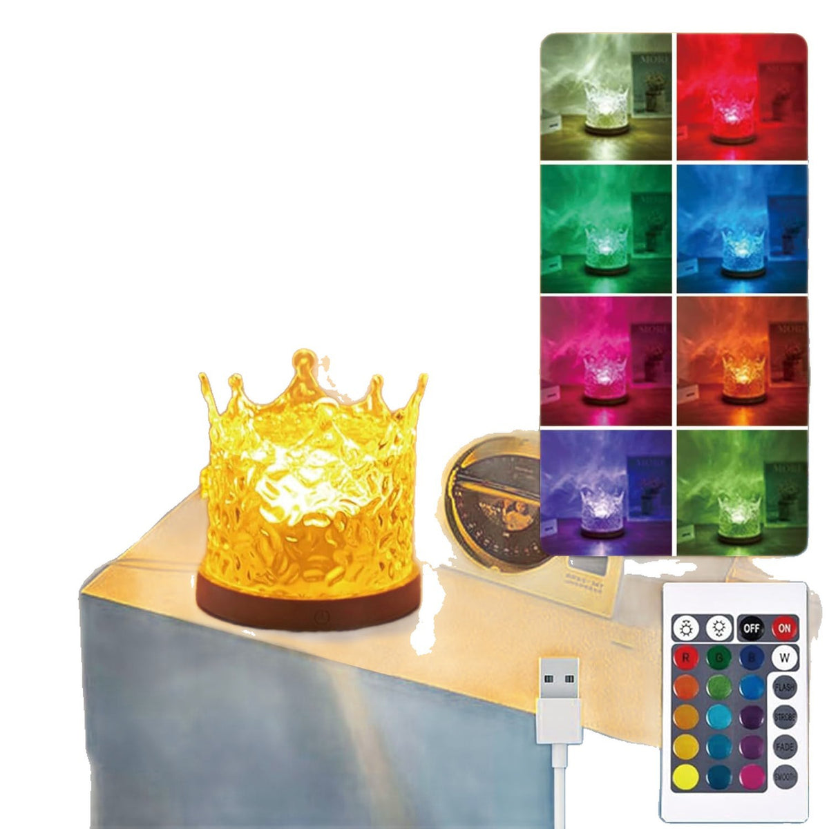 16-color ocean light wave desk lamp