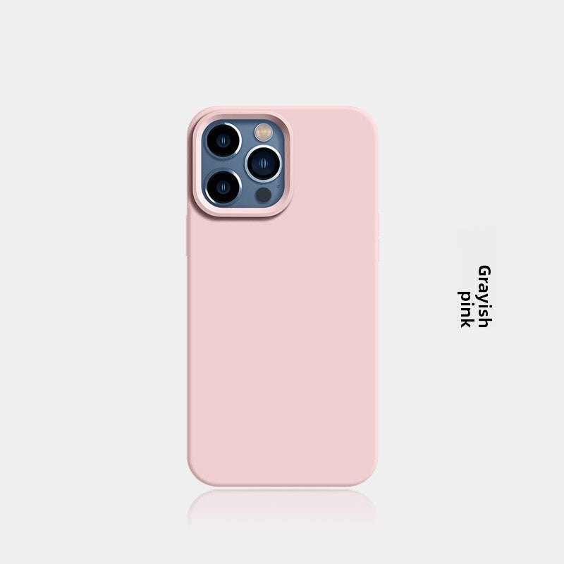 New Liquid Silicone Solid-Color Phone Case Shockproof