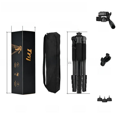 Adjustable Camera Tripod with Removable Gimbal for Phone and DSLR - ZeeTec Store