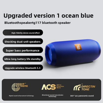Portable Bluetooth Speaker 10W with Enhanced Bass