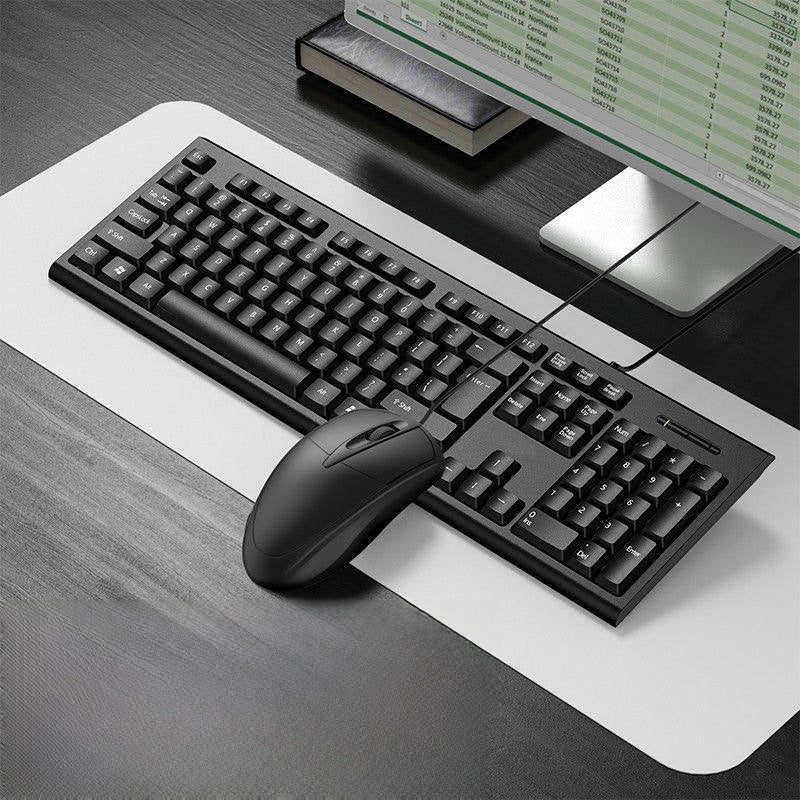 Office keyboard and mouse wired Magnetic Axis 104 keys
