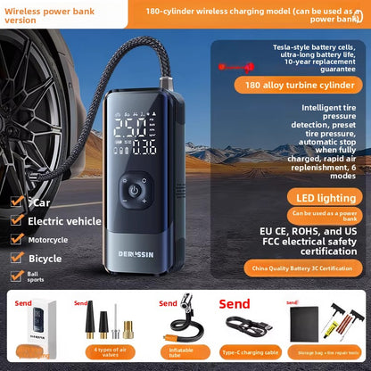 Portable Wireless Car Tire Inflator with Digital Display