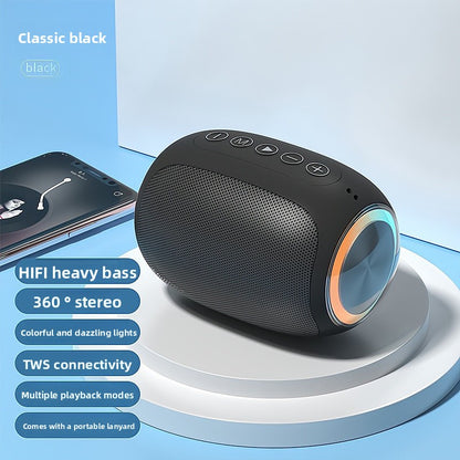 Wireless Bluetooth Speaker with Subwoofer Portable Compact Lightweight