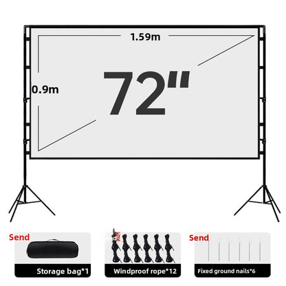 Portable Dual Stand Projector Screen