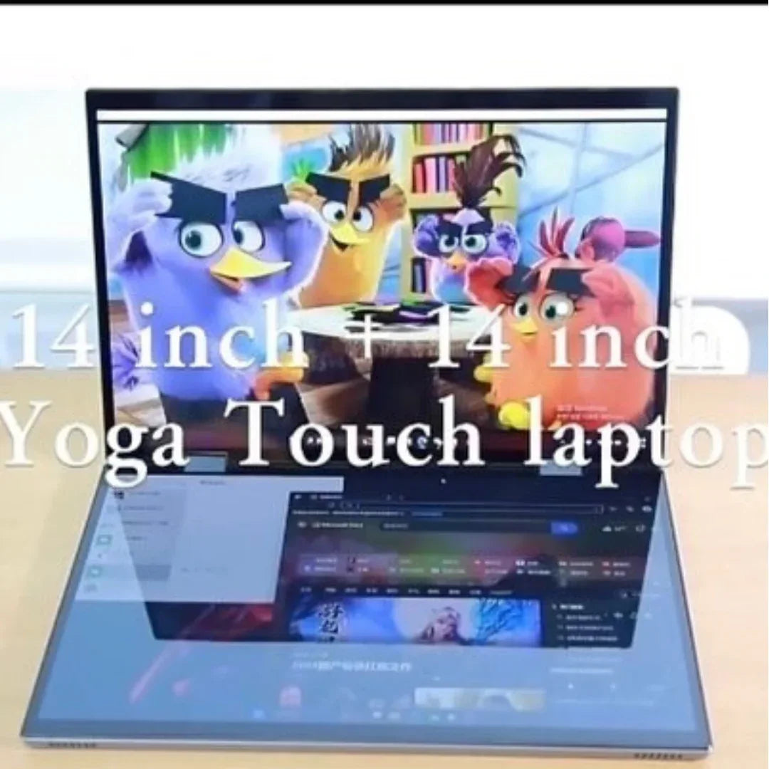 ZeeTec Dual FHD Laptop - 14" DUAL FHD Screens, FHD 360 Degrees Flip with Keyboard - ZeeTec Store