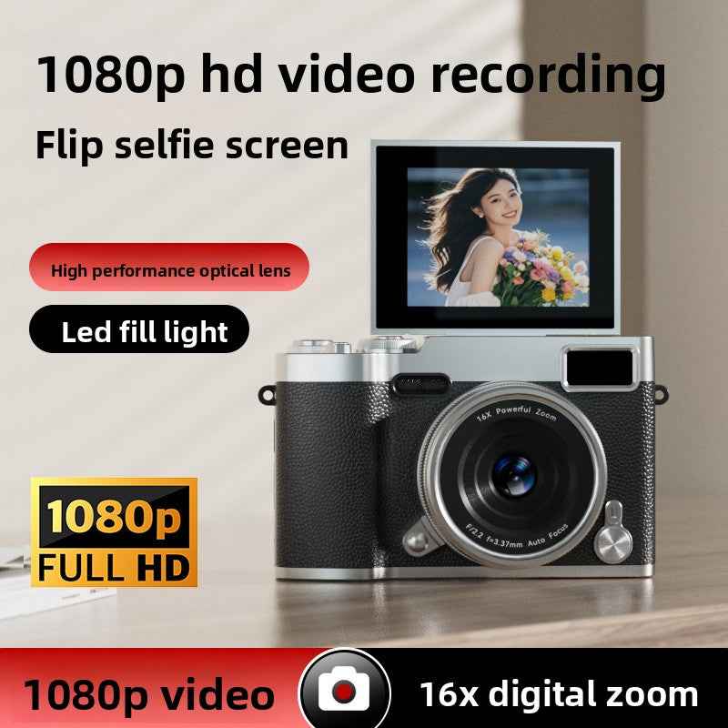 Flip-Up 4K Ultra Clear Digital Camera Wide-Angle Lens