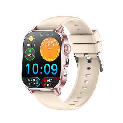 Smart Watch AMOLED Ultra-Retina Screen with Bluetooth Calling and AI-Powered algorithms for personalized health data analysis.