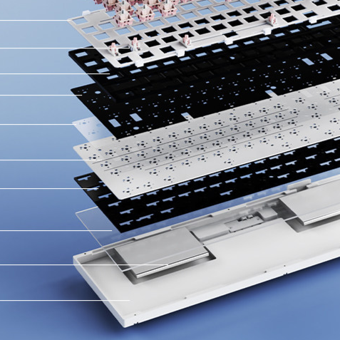 Epomaker Galaxy 100 Mechanical Keyboard Hot-swappable Switch 104 Keys